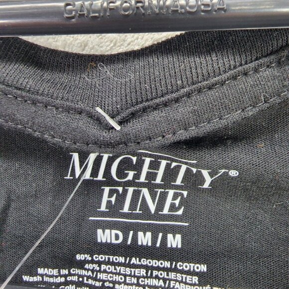 Womens Mighty Fine Black Leopard Print Pumpkin T Shirt Short Sleeve Halloween M - Picture 4 of 7